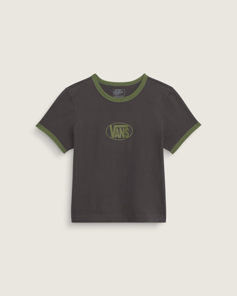 Женские футболки Vans Circle V Ringer T-Shirt