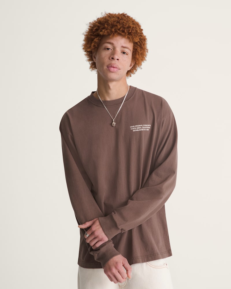 Мужские футболки Vans Original Concepts Long Sleeve T-Shirt — фото 3