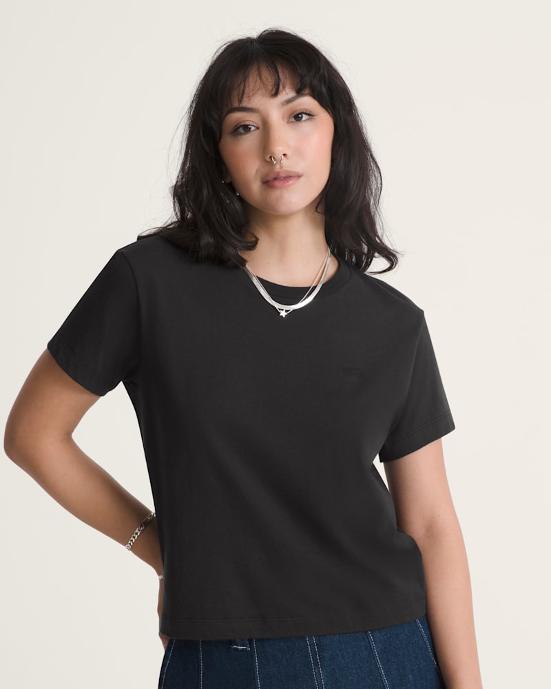 Женские футболки Vans Salton Crew T-Shirt — фото 3
