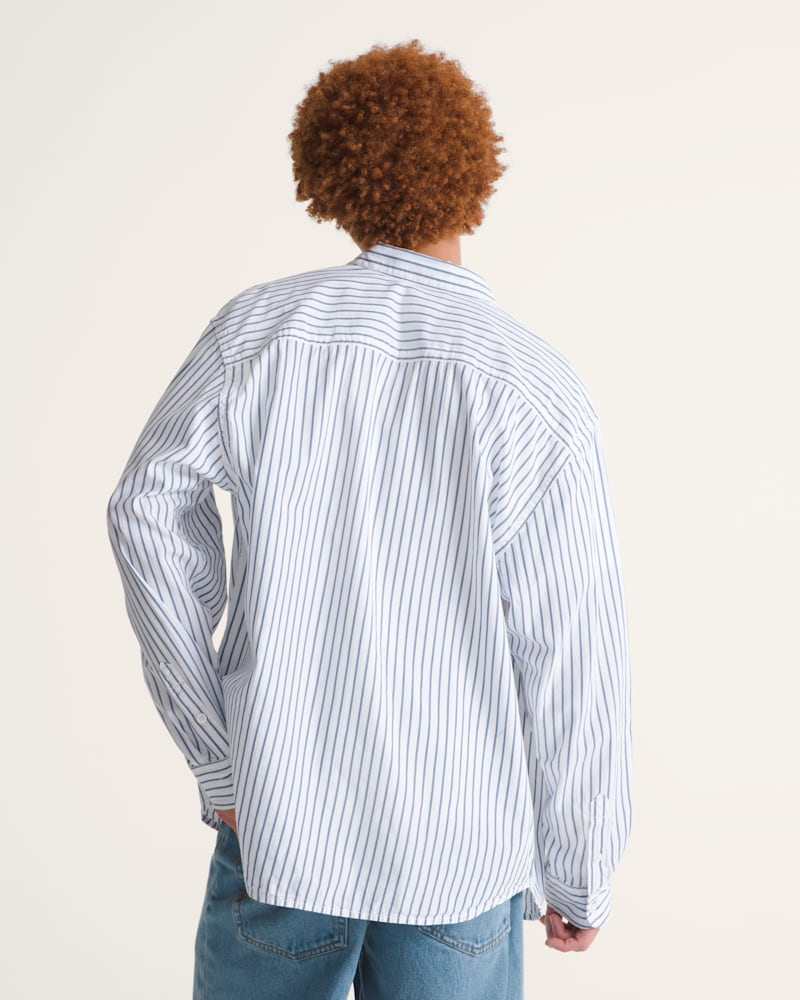 Мужские рубашки Vans Premium Dobby Stripe Long Sleeve Shirt — фото 4