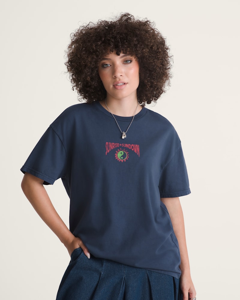 Женские футболки Vans Sunrise to Sundown T-Shirt — фото 3