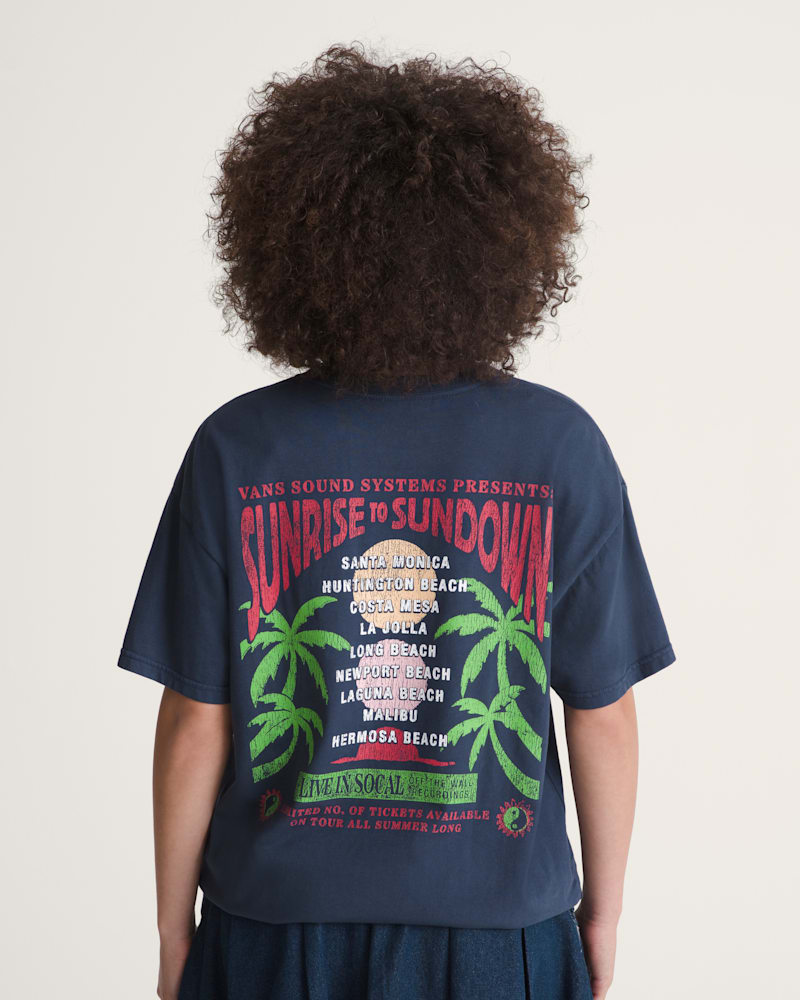 Женские футболки Vans Sunrise to Sundown T-Shirt — фото 4