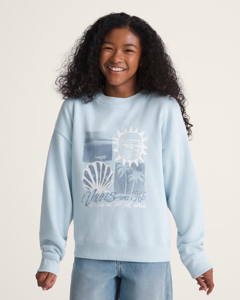 Мужские худи Vans Kids Shore Thing Os Crew Sweatshirt — фото 3