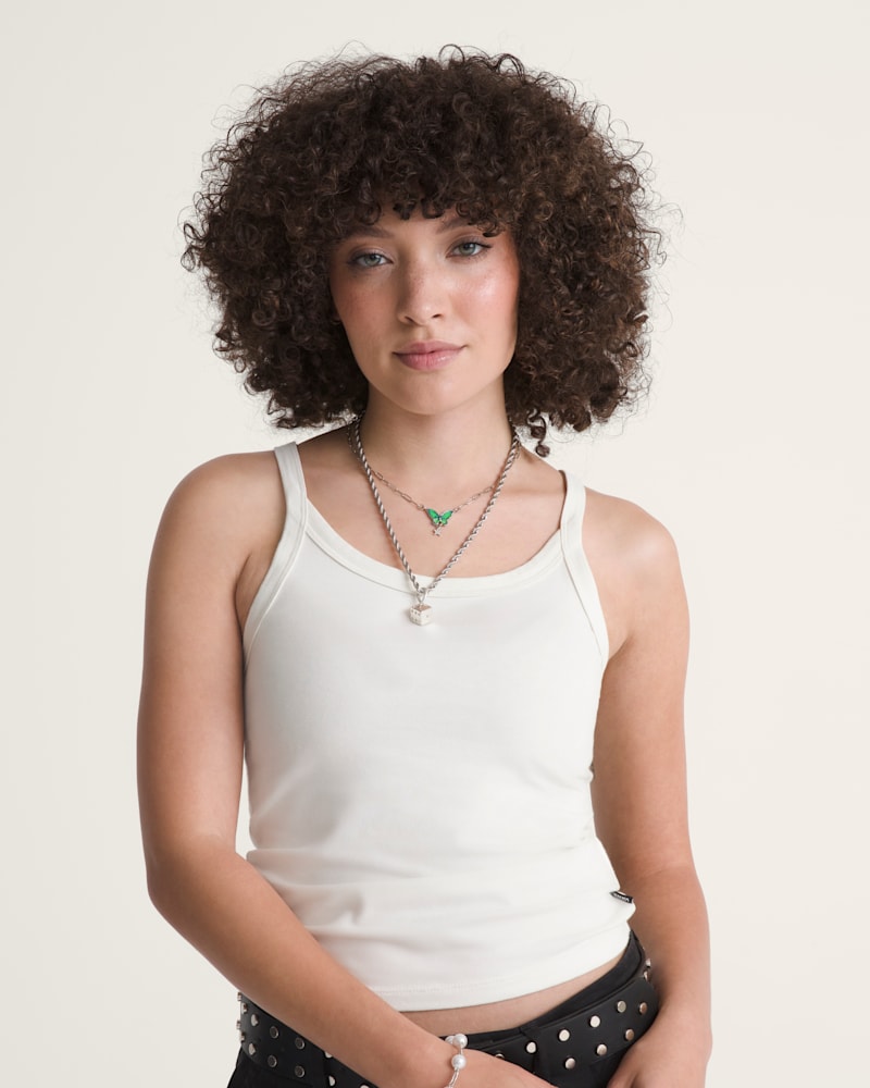 Женские топы Vans Niki Fitted Cami Tank Top — фото 3