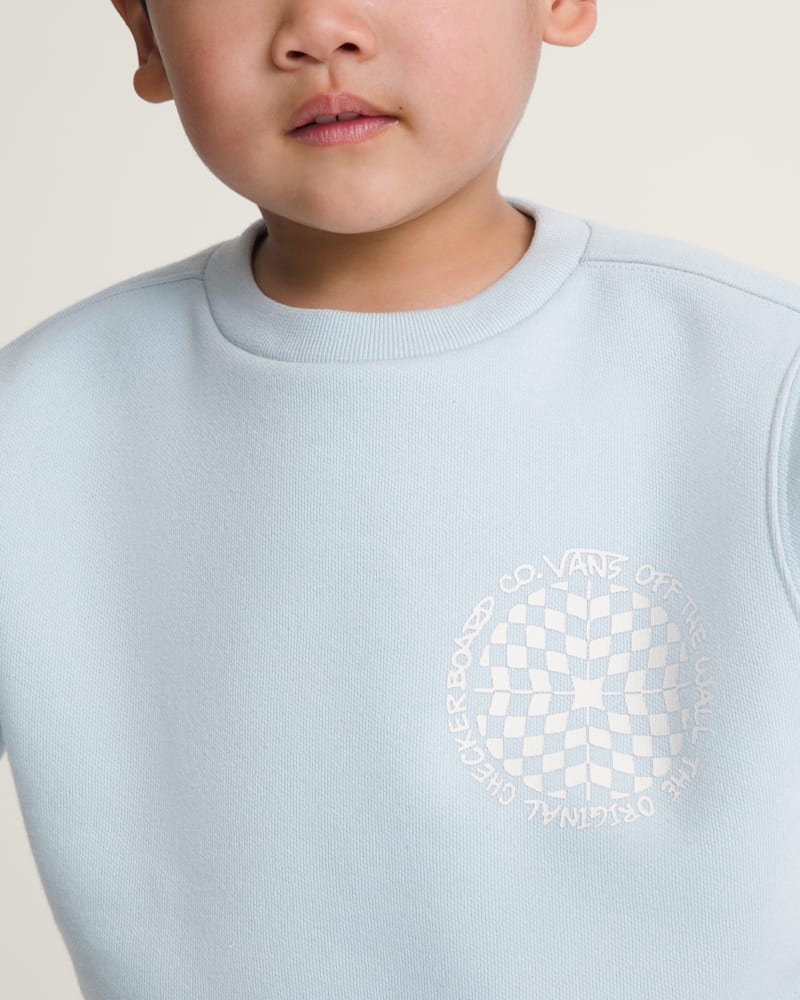 Детские худи Vans Little Kids Vertigo Vans Crew Sweatshirt — фото 5