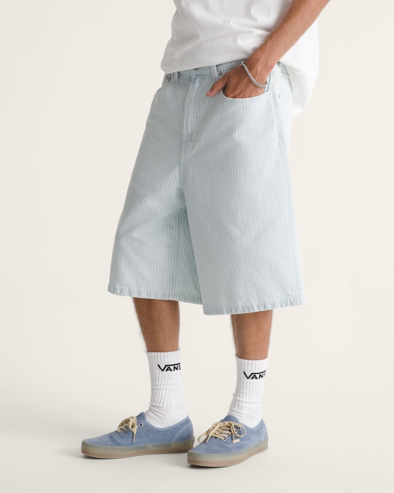 Мужские шорты Vans Check-5 Baggy Denim Shorts — фото 3