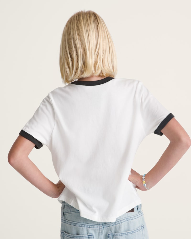 Детские футболки Vans Kids Trademarked Ringer T-Shirt — фото 4