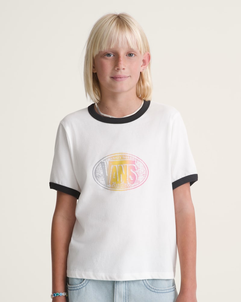 Детские футболки Vans Kids Trademarked Ringer T-Shirt — фото 3