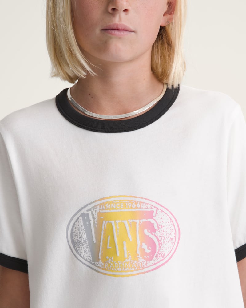 Детские футболки Vans Kids Trademarked Ringer T-Shirt — фото 5