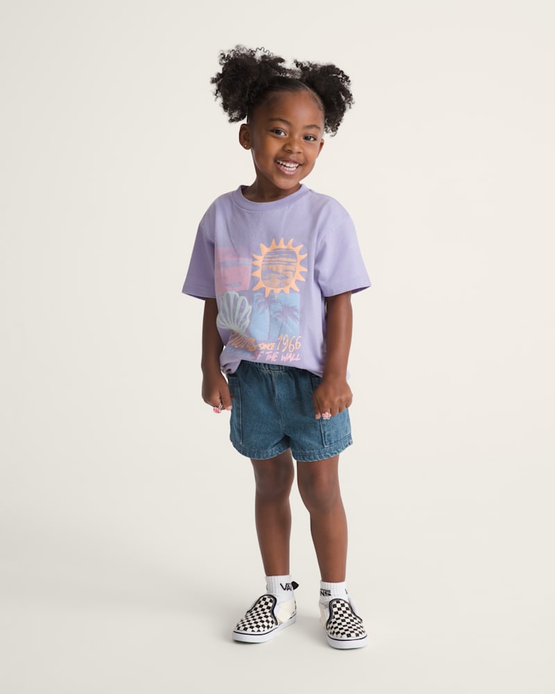 Детские шорты Vans Little Kids Joy Ruffled Elastic Waist Shorts — фото 4