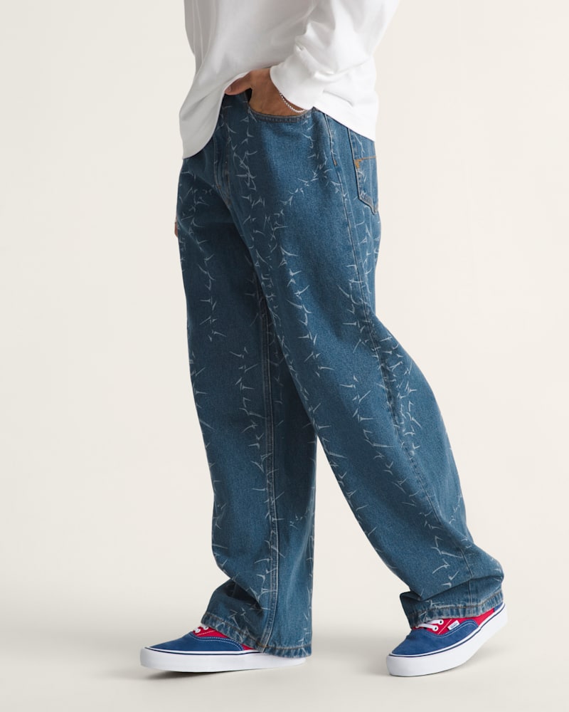 Детские брюки Vans Check-5 Baggy Denim Pants — фото 2