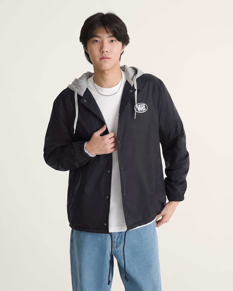 Детские куртки Vans Torrey Hooded Coaches Jacket — фото 3