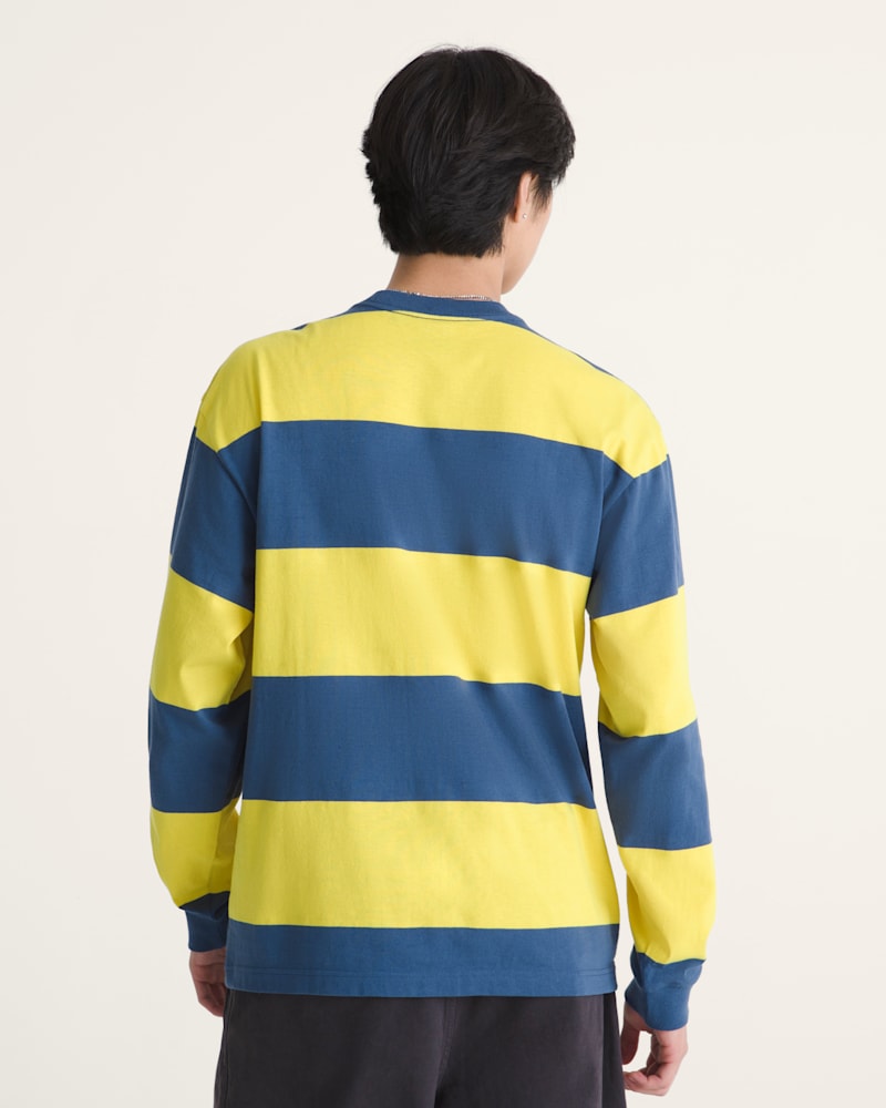 Мужские рубашки Vans Rugby Stripe Long Sleeve Shirt — фото 4