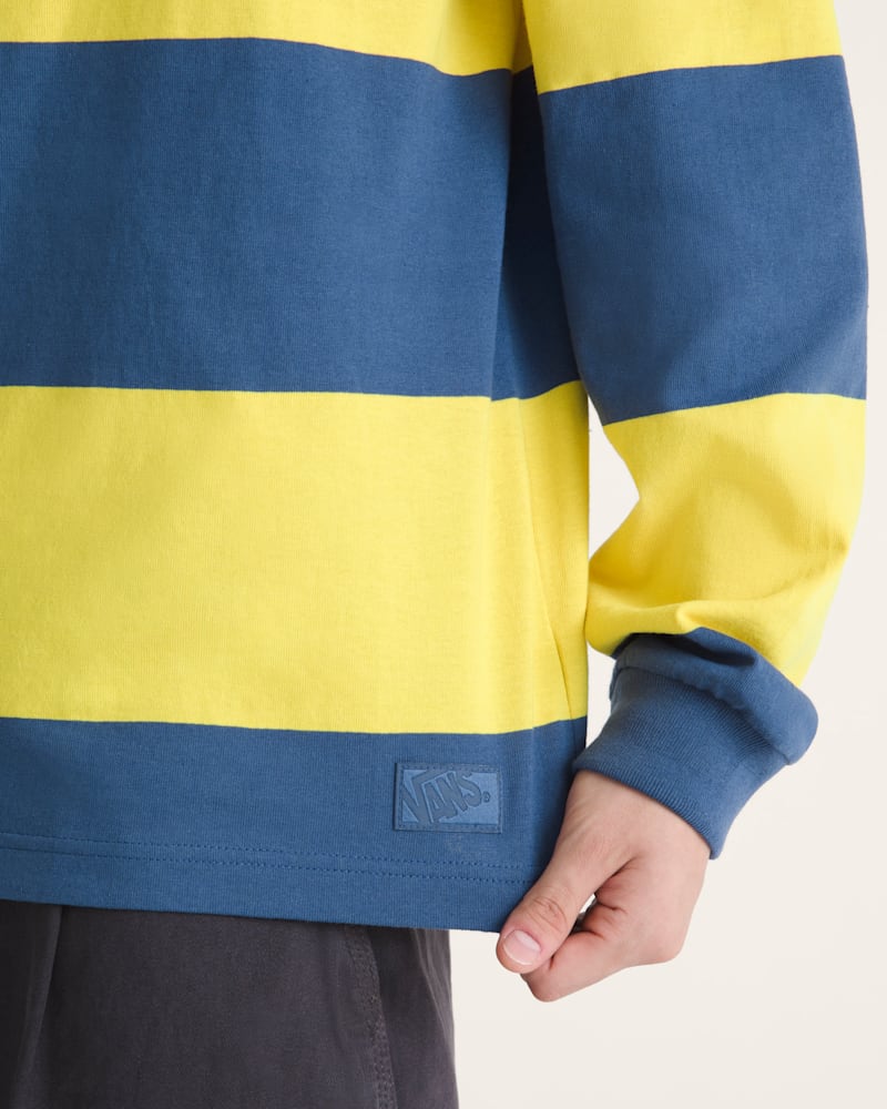 Мужские рубашки Vans Rugby Stripe Long Sleeve Shirt — фото 5