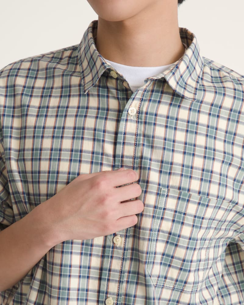 Мужские рубашки Vans Larkspur Timber Plaid Shirt — фото 5