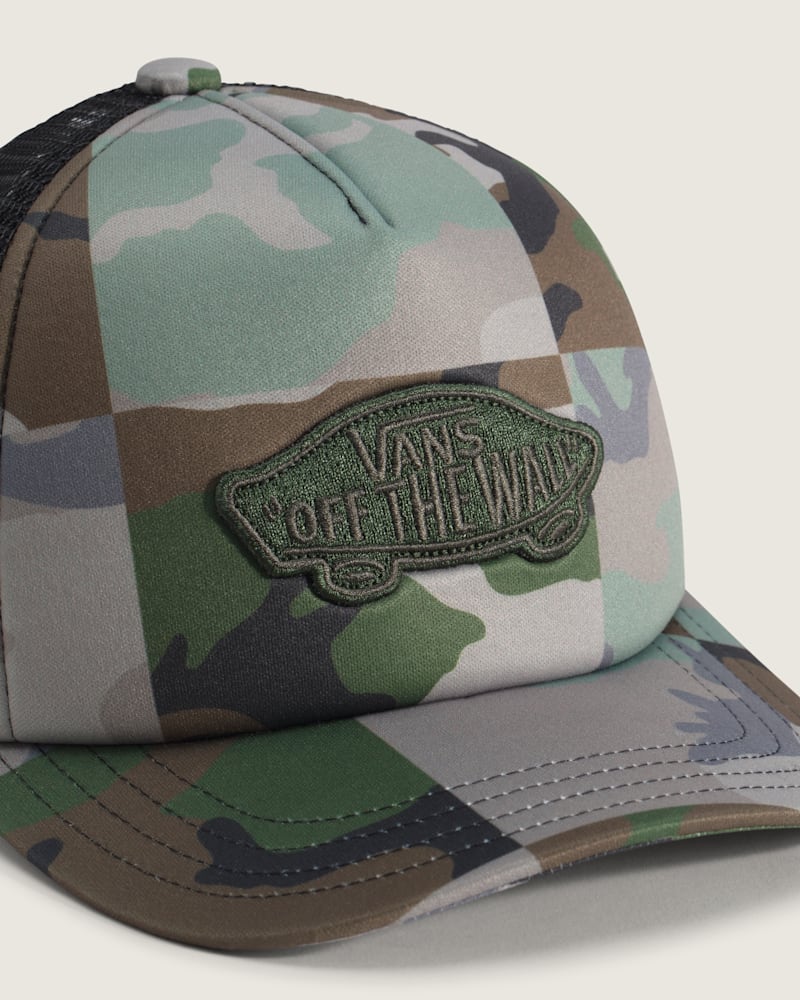 Мужские головные уборы Vans Kids Classic Patch Trucker Hat — фото 2