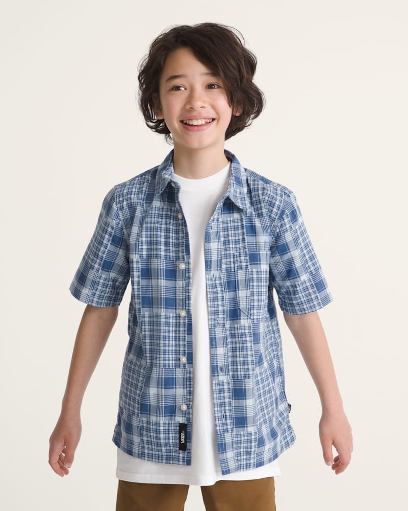 Детские рубашки Vans Kids Larkspur Plaid Shirt — фото 3