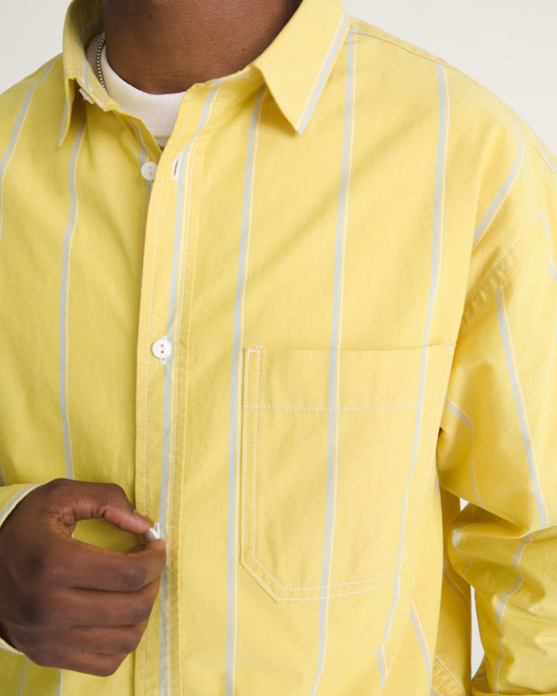 Мужские рубашки Vans Striped Oxford Long Sleeve Shirt — фото 5