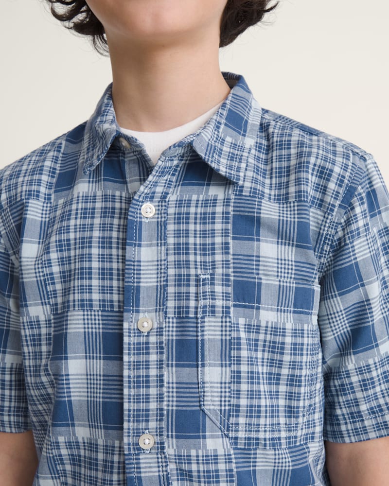 Детские рубашки Vans Kids Larkspur Plaid Shirt — фото 5