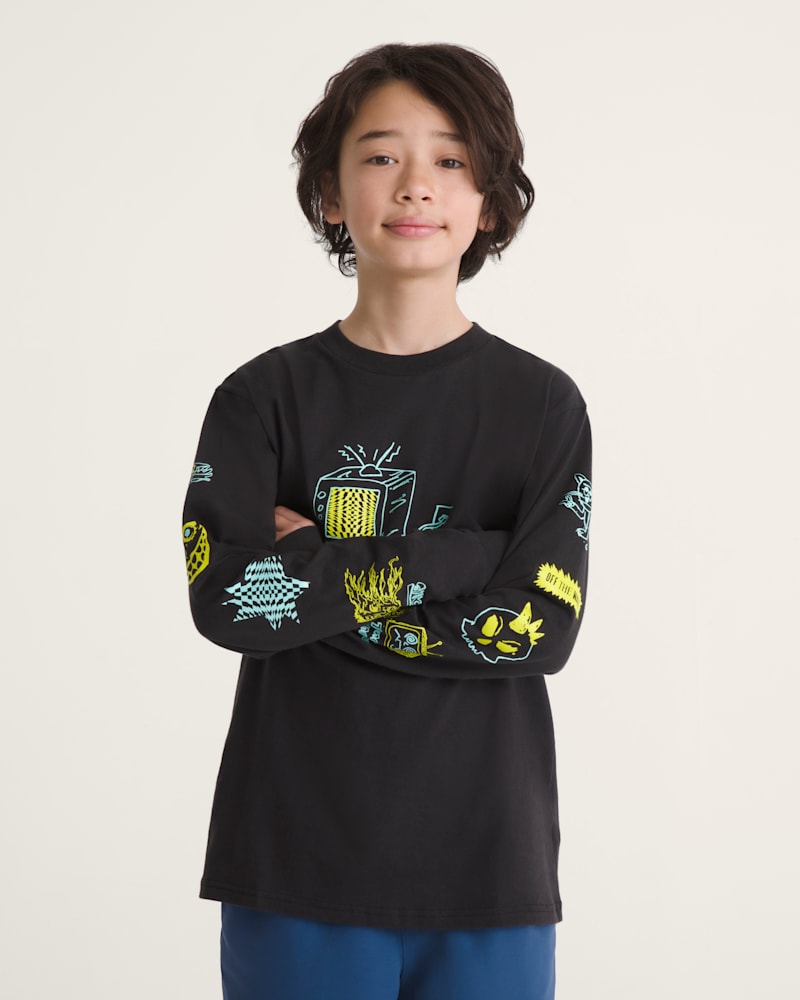 Детские футболки Vans Kids Zoned Out Long Sleeve T-Shirt — фото 3