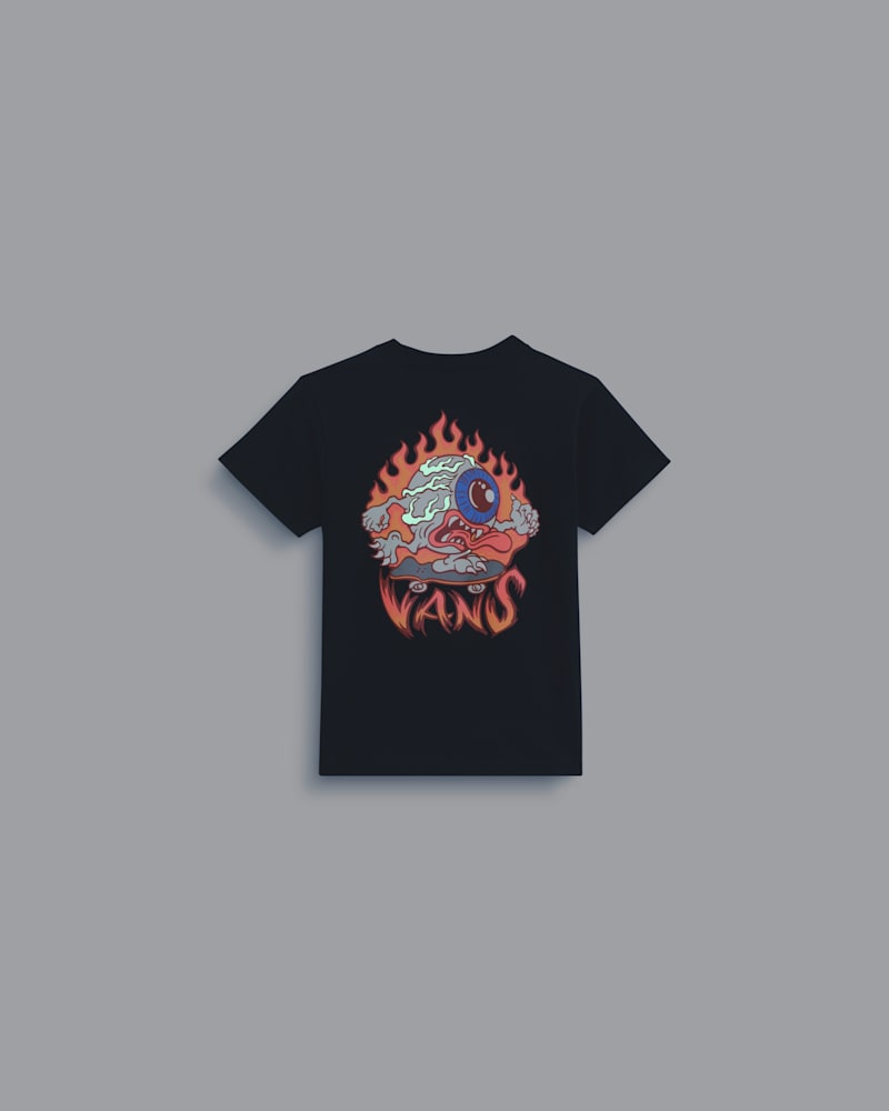 Детские футболки Vans Little Kids Eye Skate Glow in the Dark T-Shirt — фото 3