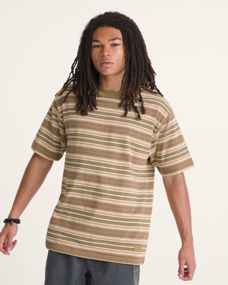 Мужские рубашки Vans Ringer Striped Knit Shirt — фото 3