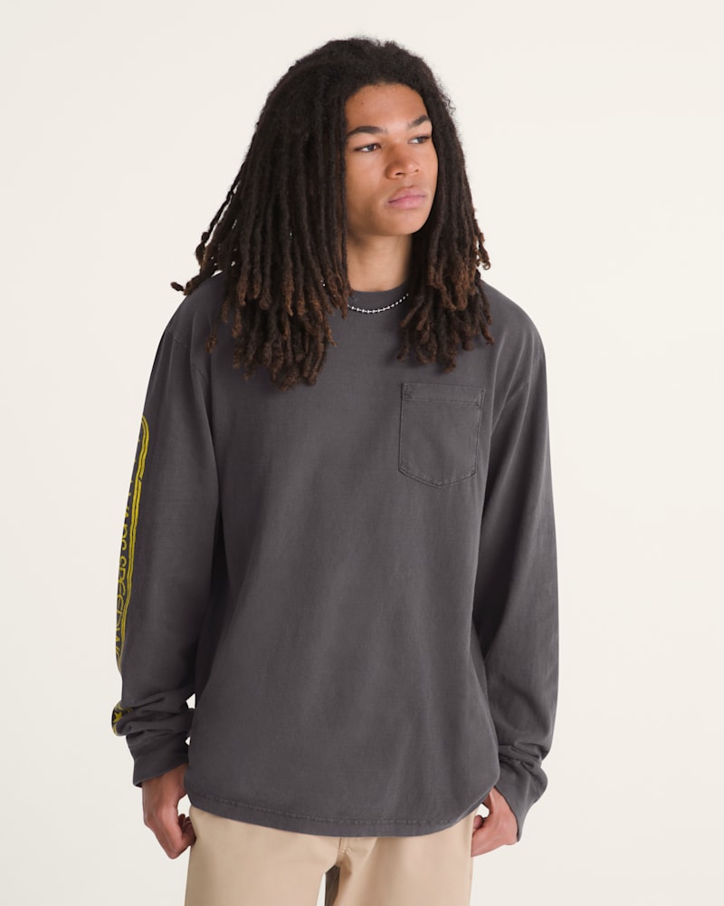 Мужские футболки Vans Speedway Long Sleeve T-Shirt — фото 3