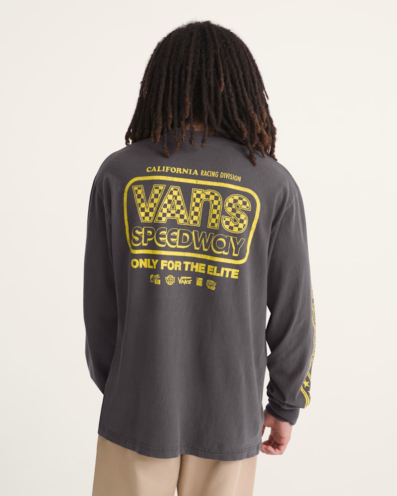 Мужские футболки Vans Speedway Long Sleeve T-Shirt — фото 4