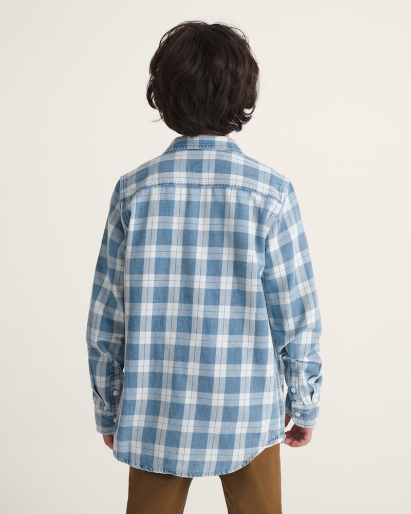 Детские рубашки Vans Kids Lawson Solid Oxford Long Sleeve Shirt — фото 4