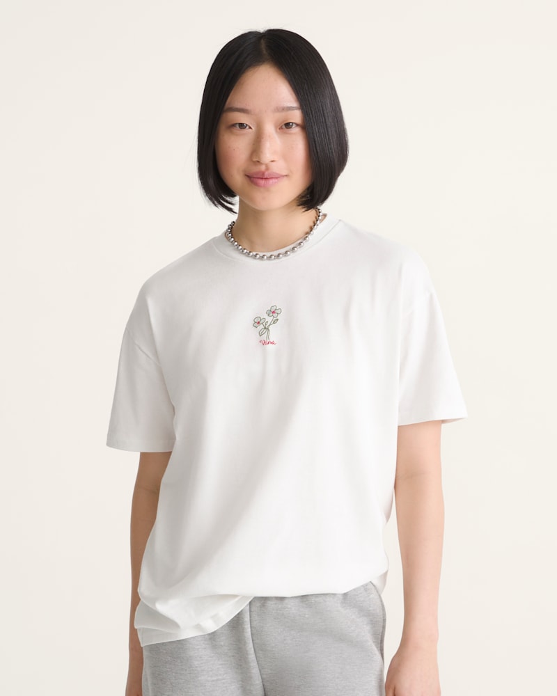 Женские футболки Vans Hand Drawn Floral T-Shirt — фото 3
