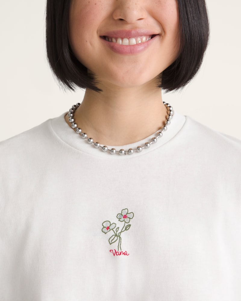 Женские футболки Vans Hand Drawn Floral T-Shirt — фото 5