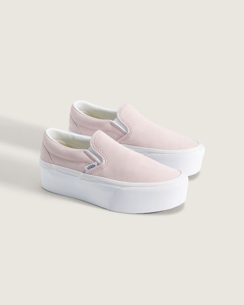 Мужские кроссовки Vans Big Kids Classic Slip-On Platform Shoe — фото 2