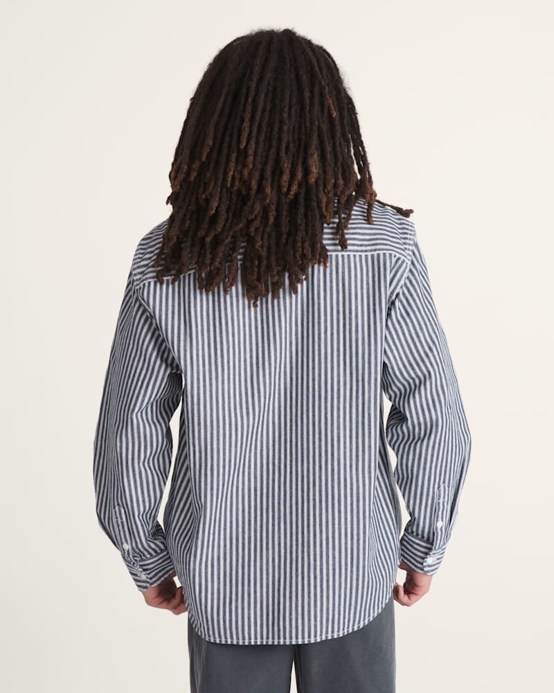 Мужские рубашки Vans Lawson Stripe Long Sleeve Shirt — фото 4