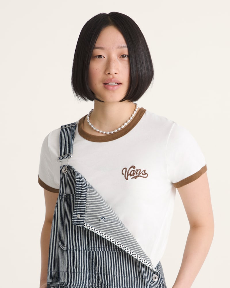 Детские футболки Vans Lefty Script Ringer T-Shirt — фото 3