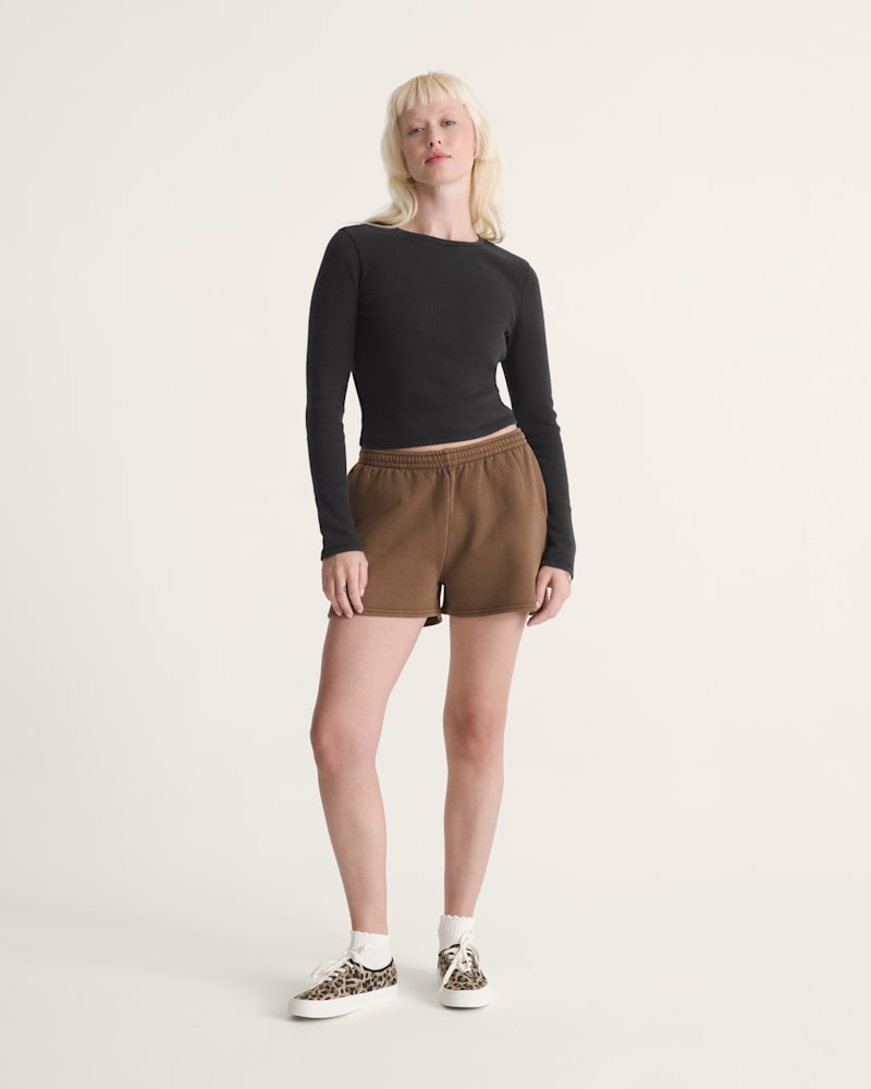Женские брюки Vans Salton Washed Fleece Short — фото 4