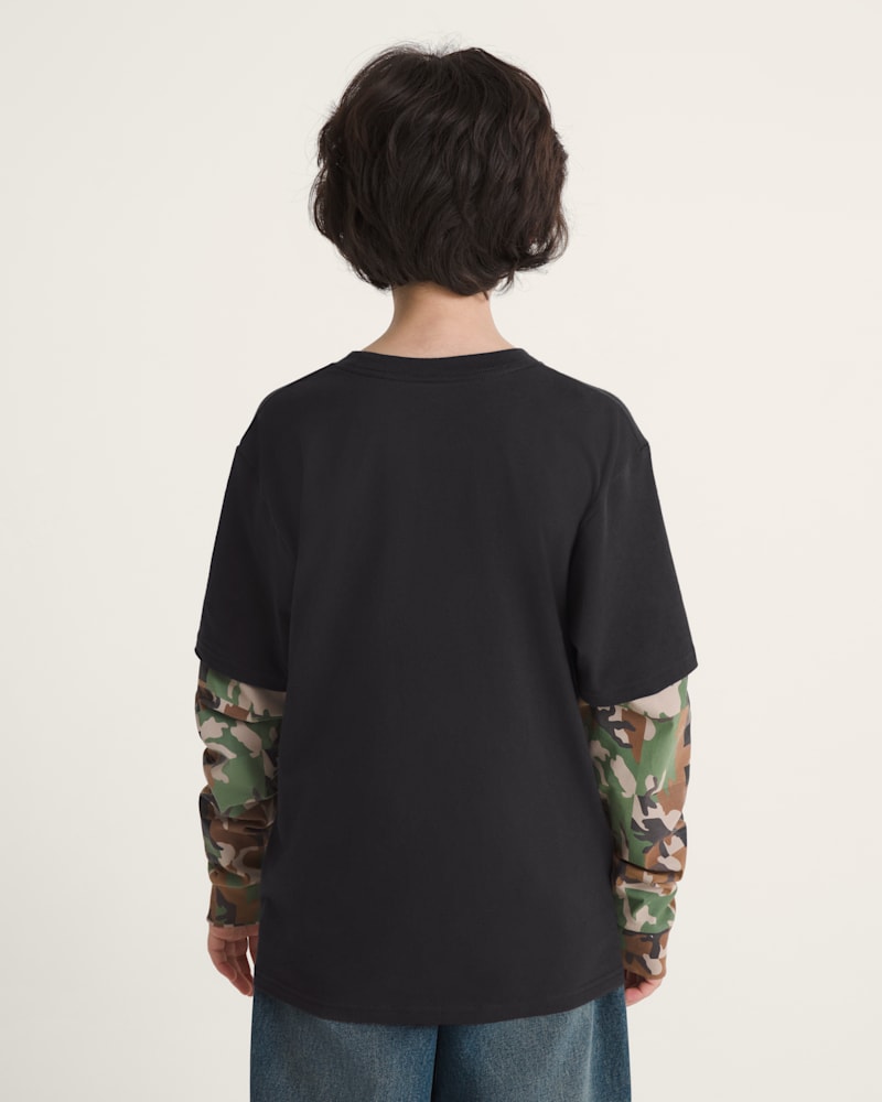Женские рубашки Vans Kids Camo Twofer Shirt — фото 4