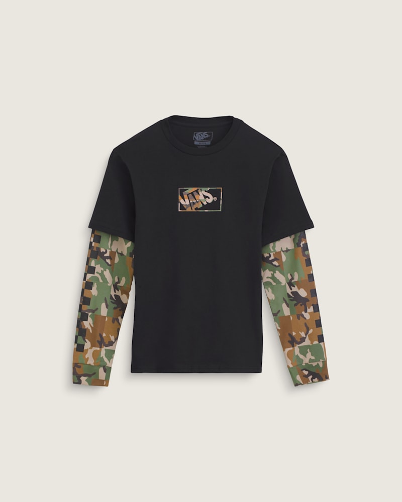 Женские рубашки Vans Kids Camo Twofer Shirt
