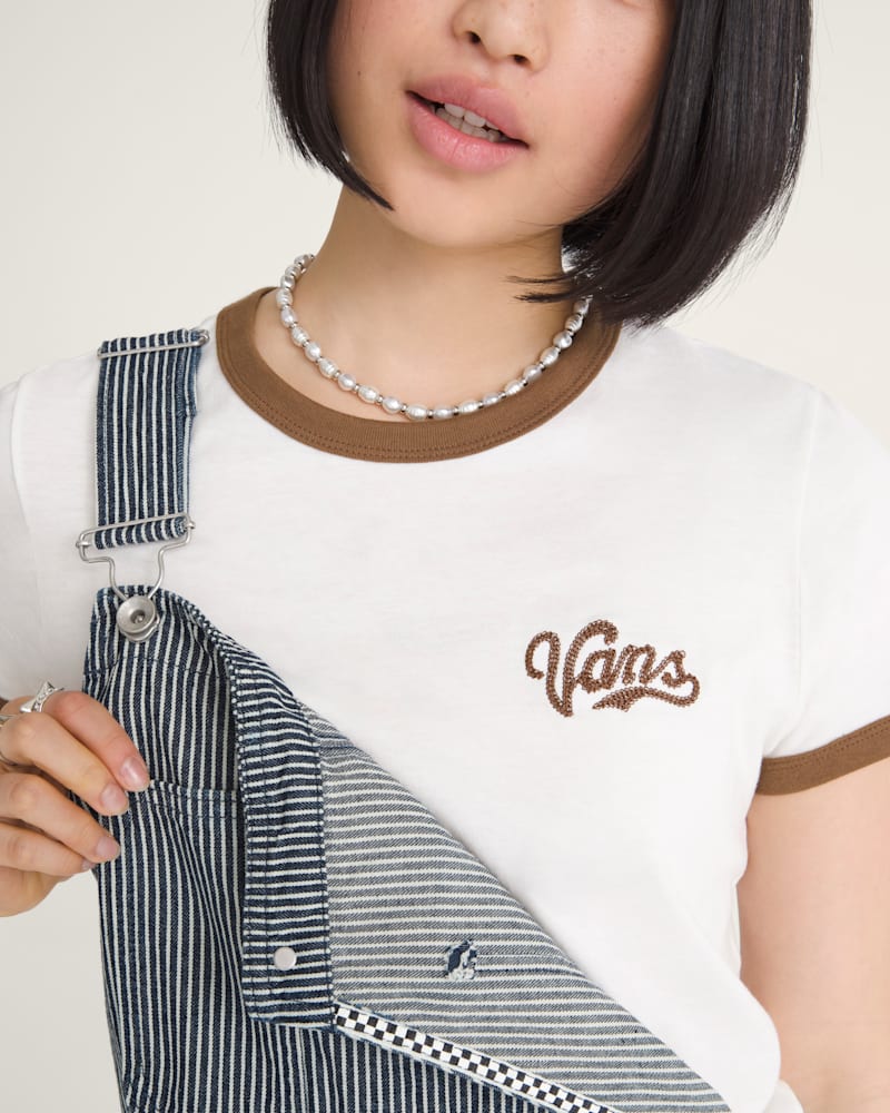 Детские футболки Vans Lefty Script Ringer T-Shirt — фото 5