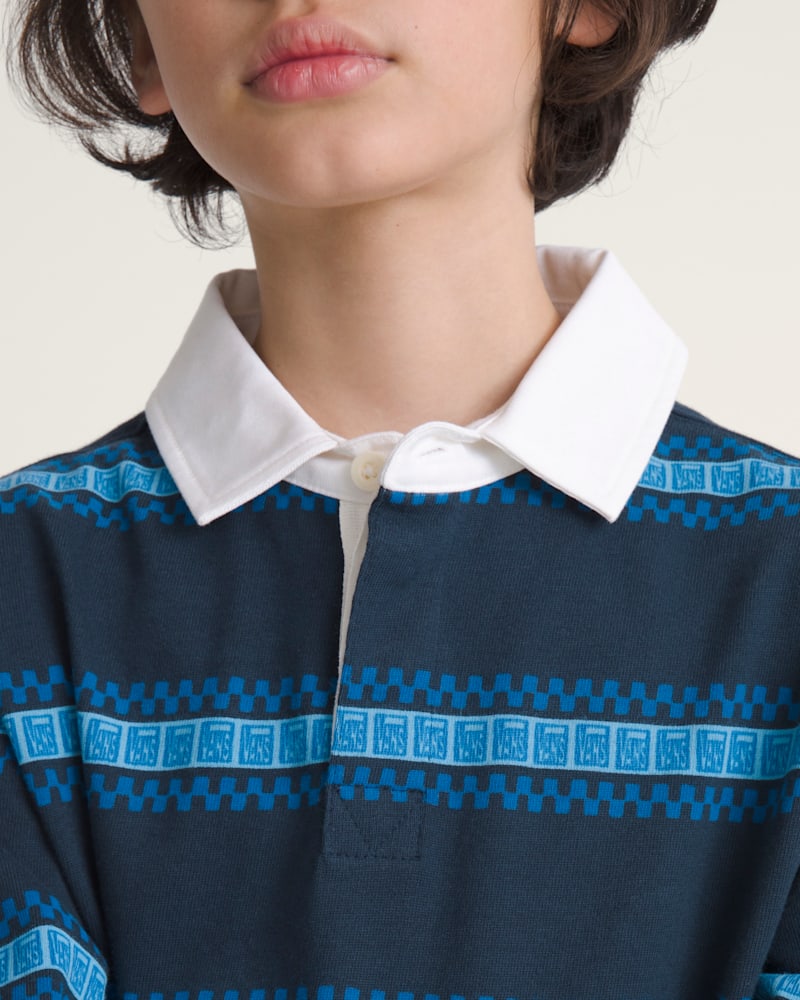 Мужские рубашки Vans Kids V Rugby Long Sleeve Shirt — фото 5