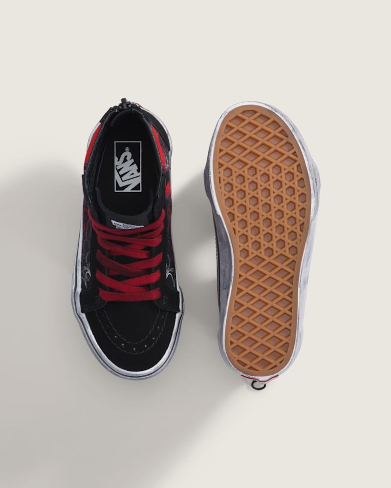 Женские кроссовки Vans Little Kids Sk8-Hi Zip Halloween Shoe — фото 3