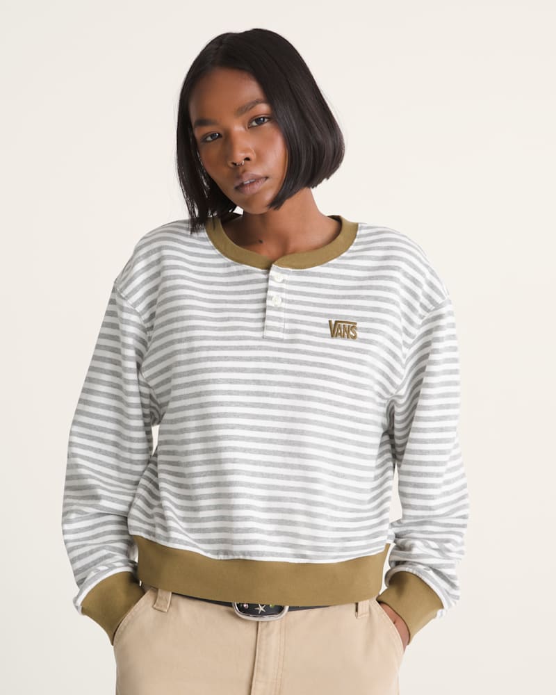 Женские топы Vans Molly Long Sleeve Henley — фото 3