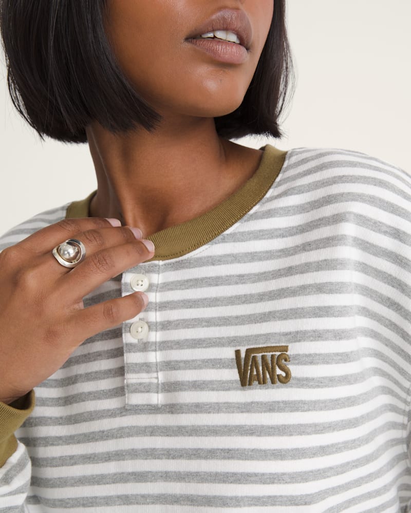 Женские топы Vans Molly Long Sleeve Henley — фото 5