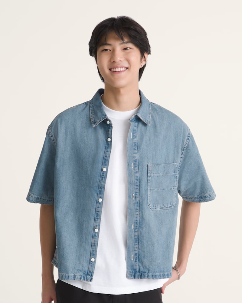 Мужские рубашки Vans Cyrus Denim Shirt — фото 3