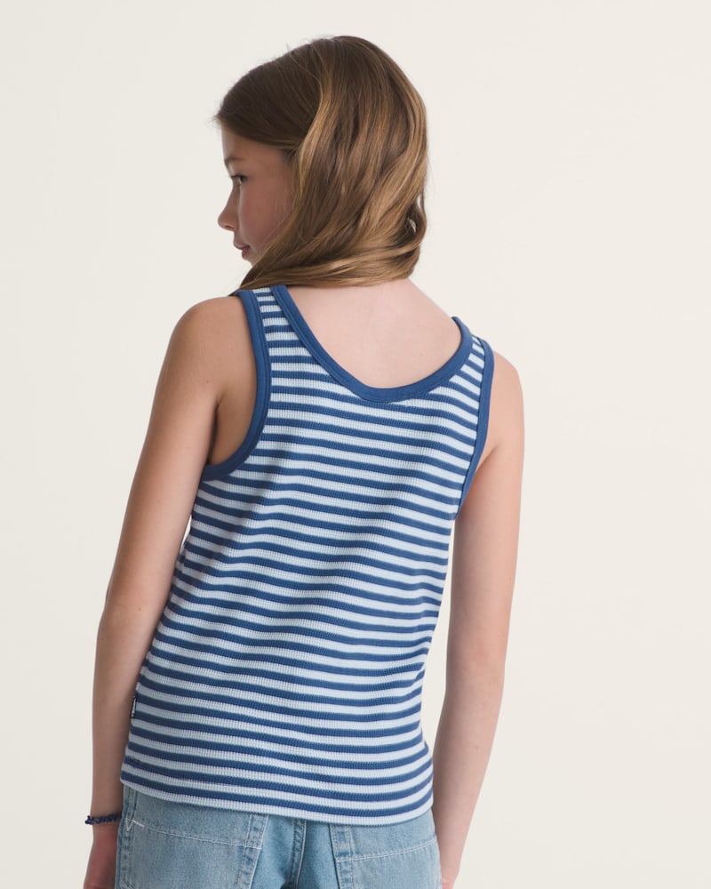 Детские кроссовки Vans Kids Lilly Stripe Tank — фото 4