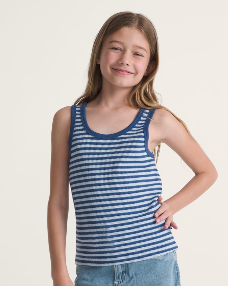 Детские кроссовки Vans Kids Lilly Stripe Tank — фото 3