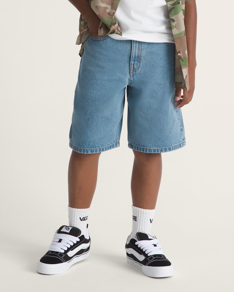Детские шорты Vans Kids Check-5 Baggy Denim Shorts — фото 3