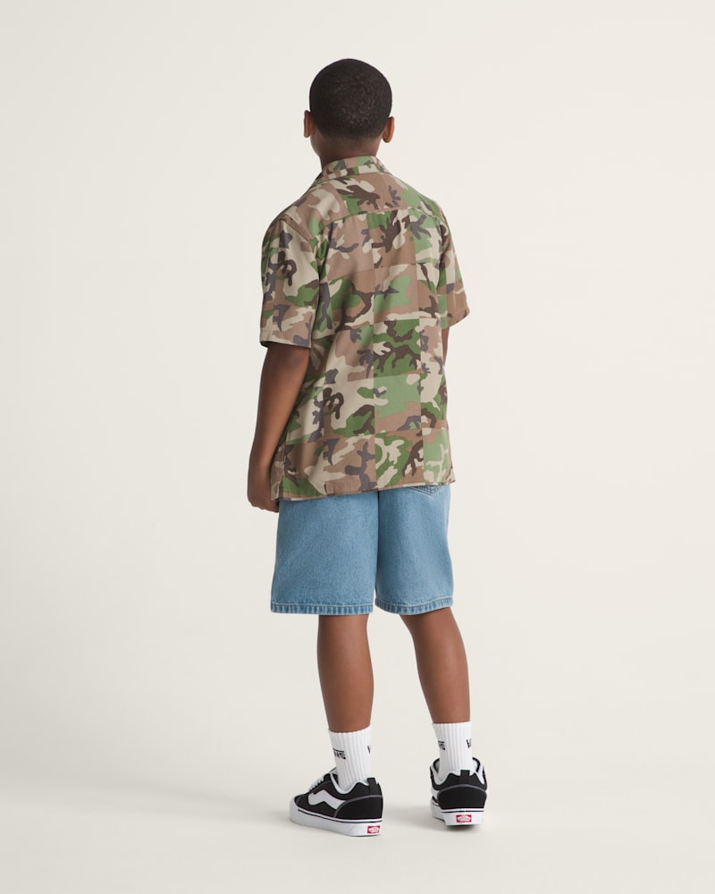 Детские шорты Vans Kids Check-5 Baggy Denim Shorts — фото 5