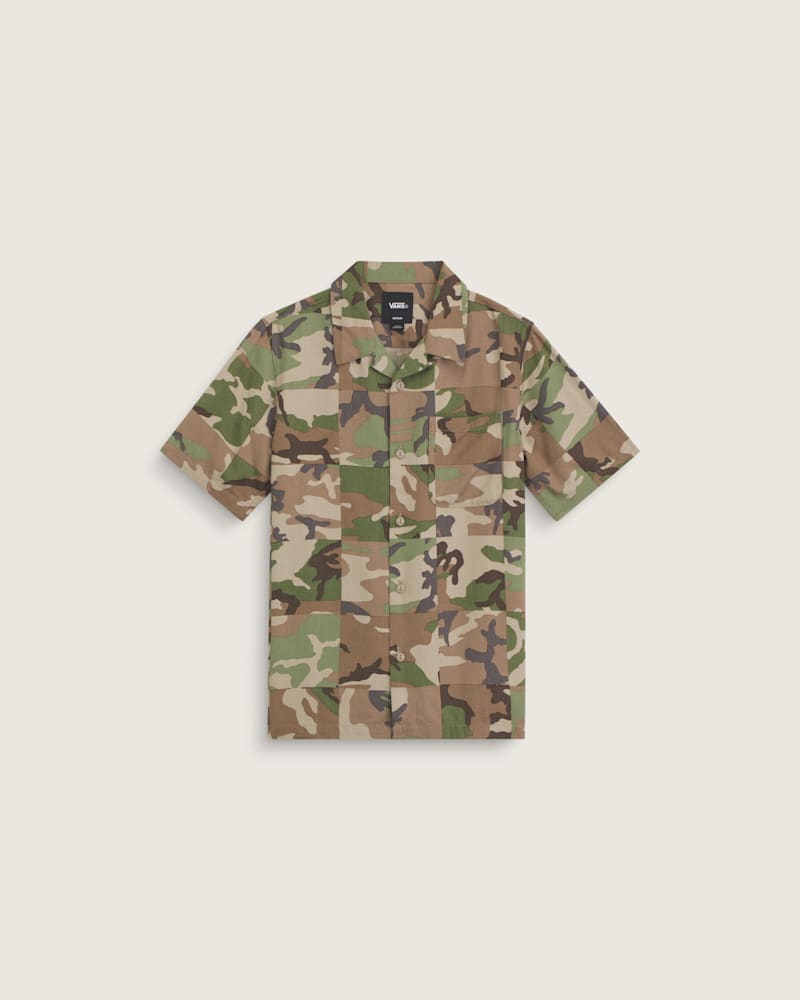 Мужские рубашки Vans Kids Checkerboard Camp Shirt