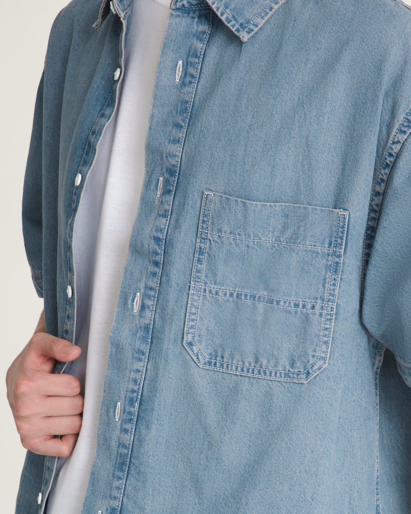 Мужские рубашки Vans Cyrus Denim Shirt — фото 5