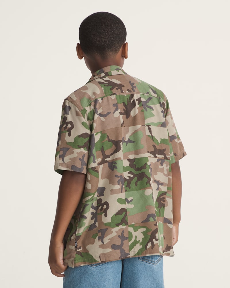 Мужские рубашки Vans Kids Checkerboard Camp Shirt — фото 4